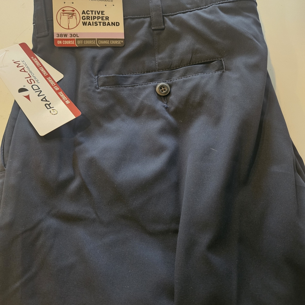 Grand Slam Men's Navy Chino Golf Pants